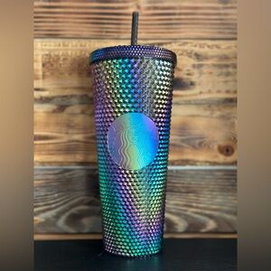 New 24oz Starbucks Multicolor Studded Tumbler Only 2 Available!